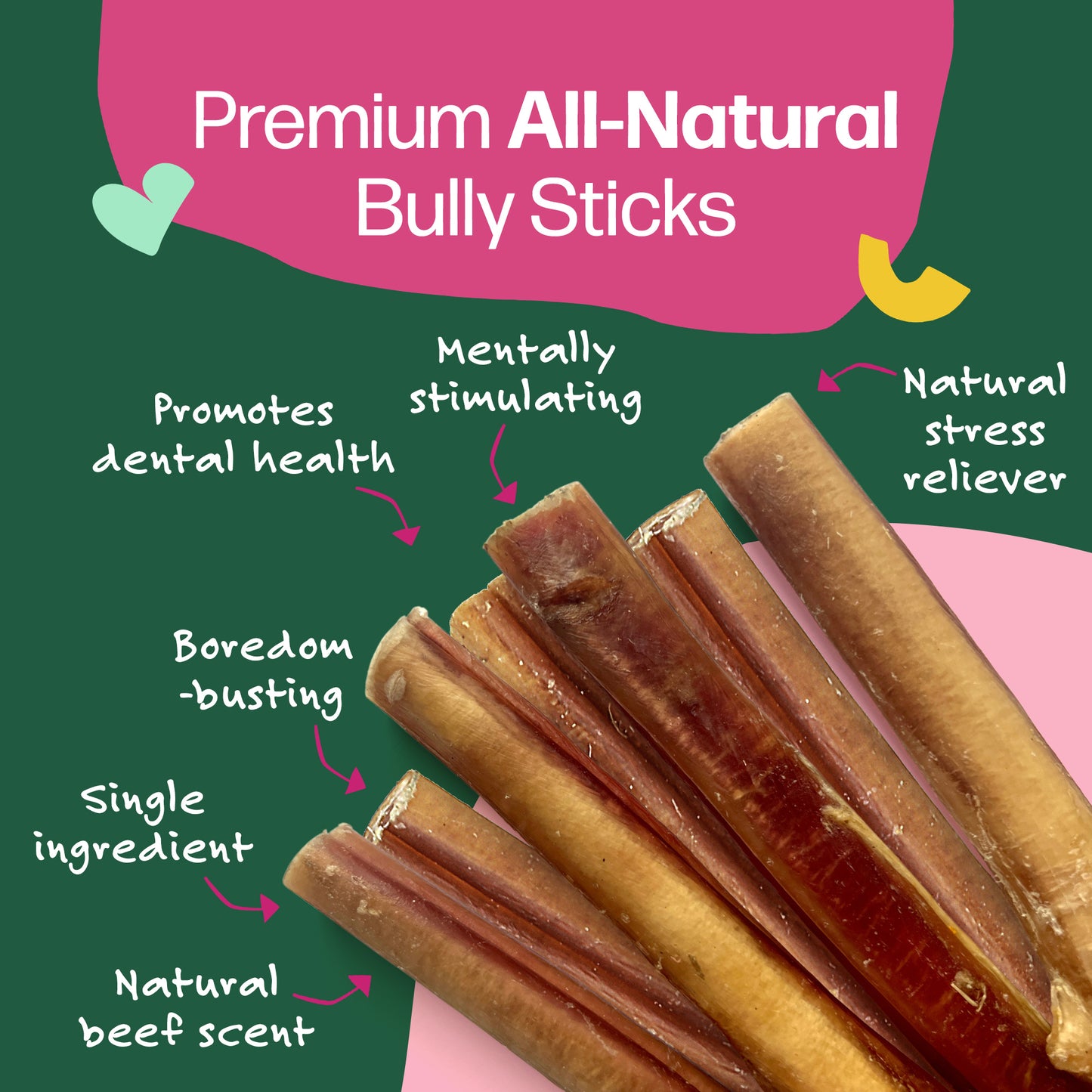 6" Bully Sticks 25-pack